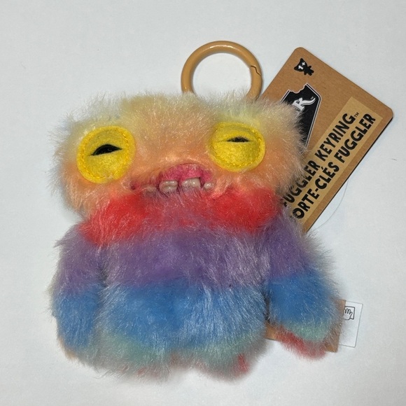 Zuru Other - NWT Zuru Fuggler rainbow wide eyed weirdo keyring